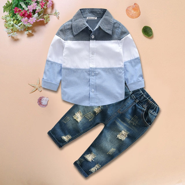 toddler boy clothes summer children clothing boys sets costume for kids clothes sets t-shirt+jeans sport suits 2 3 4 5 6 7 years