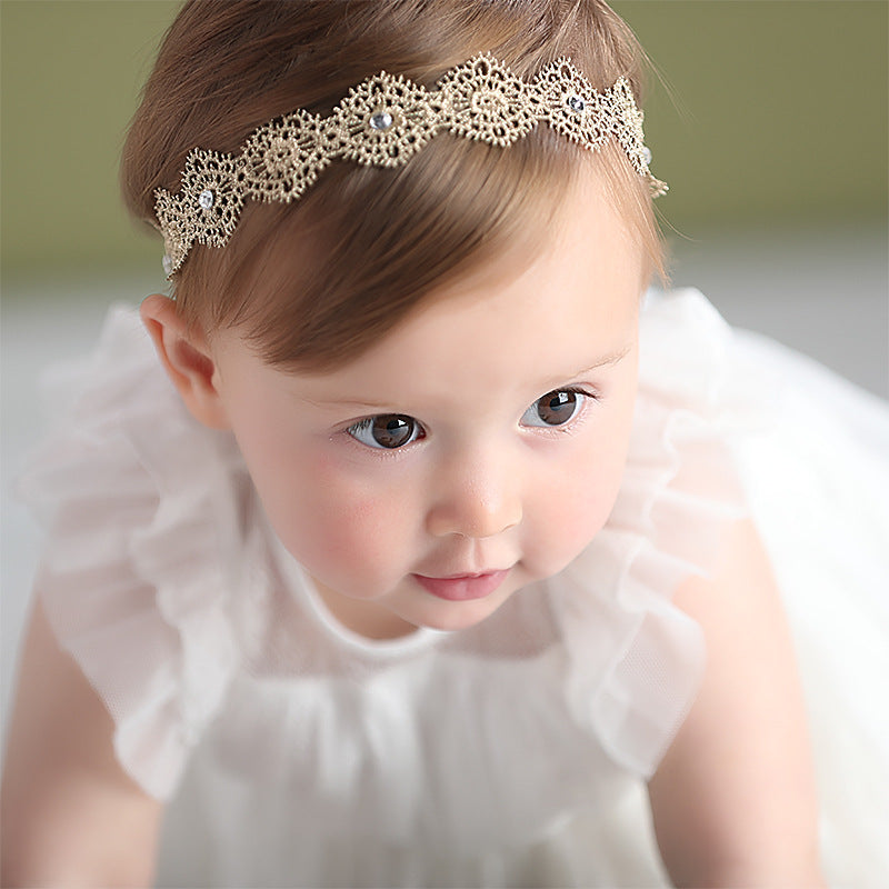 little baby girl headband headdress flower head flower