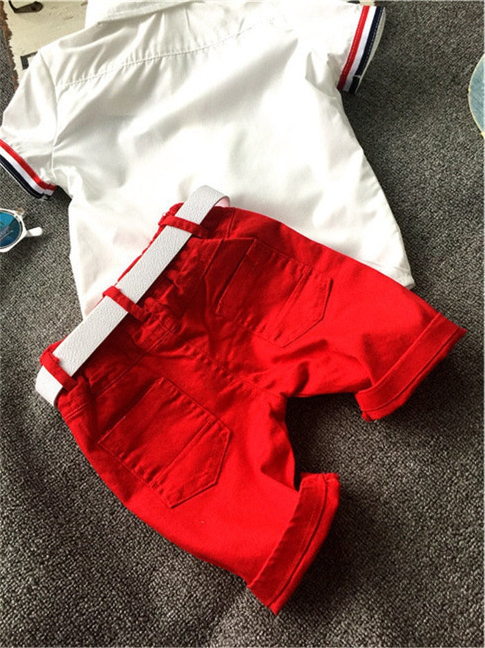 children clothing sets baby boys girls t shirts+shorts pants sports suit kids clothes