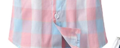 Summer Baby Boy Gentleman Suit Plaid Bow Tie Cotton Shorts Short Sleeve Multi-Piece Children's Clothing
