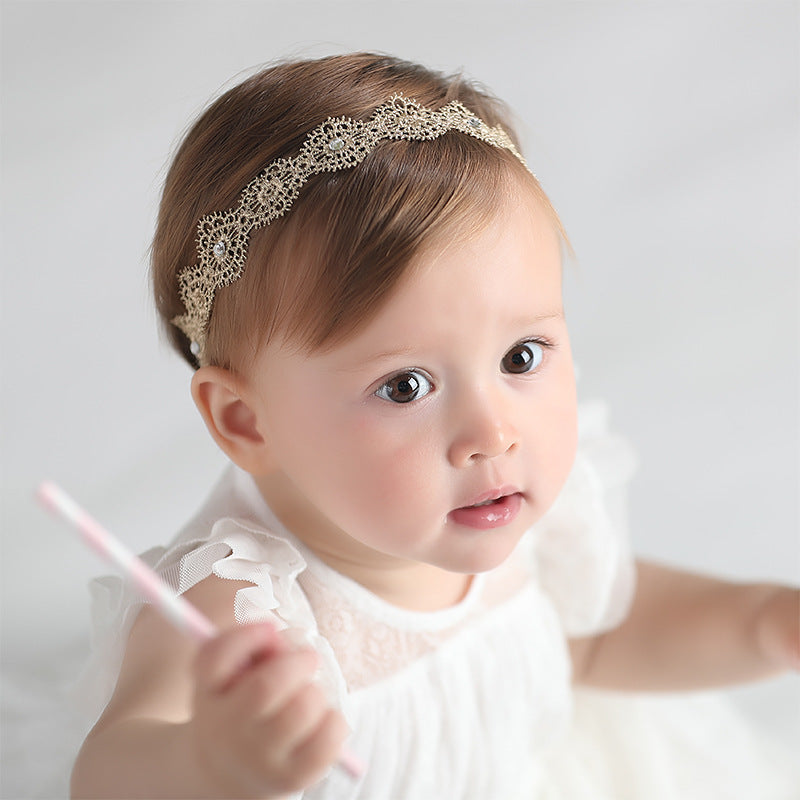 little baby girl headband headdress flower head flower