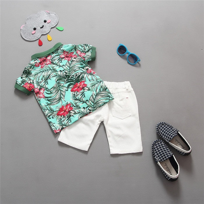 children clothing sets baby boys girls t shirts+shorts pants sports suit kids clothes