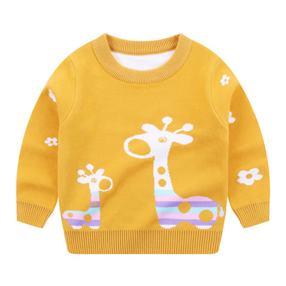 Girls giraffe sweater