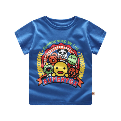 Children's Clothing Summer New Boys Short-Sleeved T-shirt