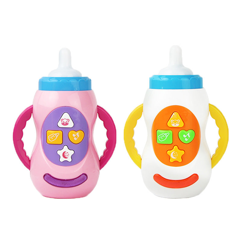 newborn baby sound and light music milk bottle