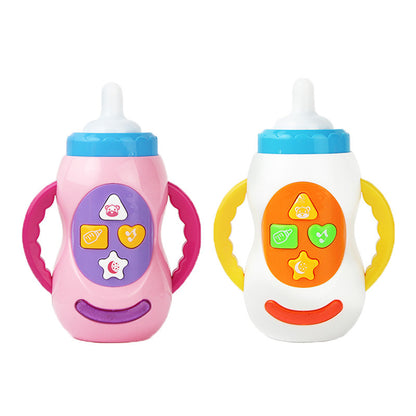 Newborn Baby Sound And Light Music Milk Bottle