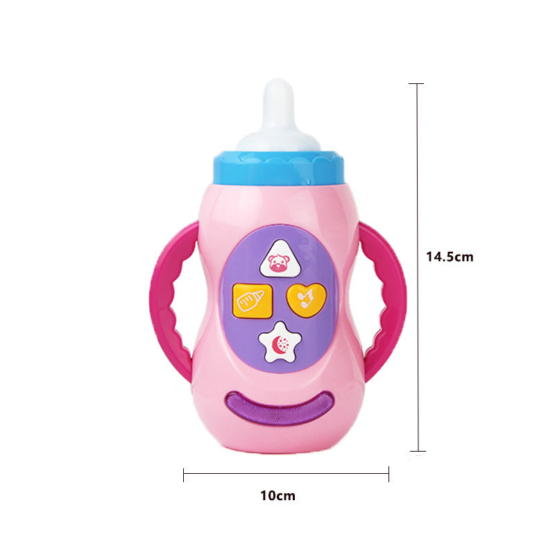 newborn baby sound and light music milk bottle