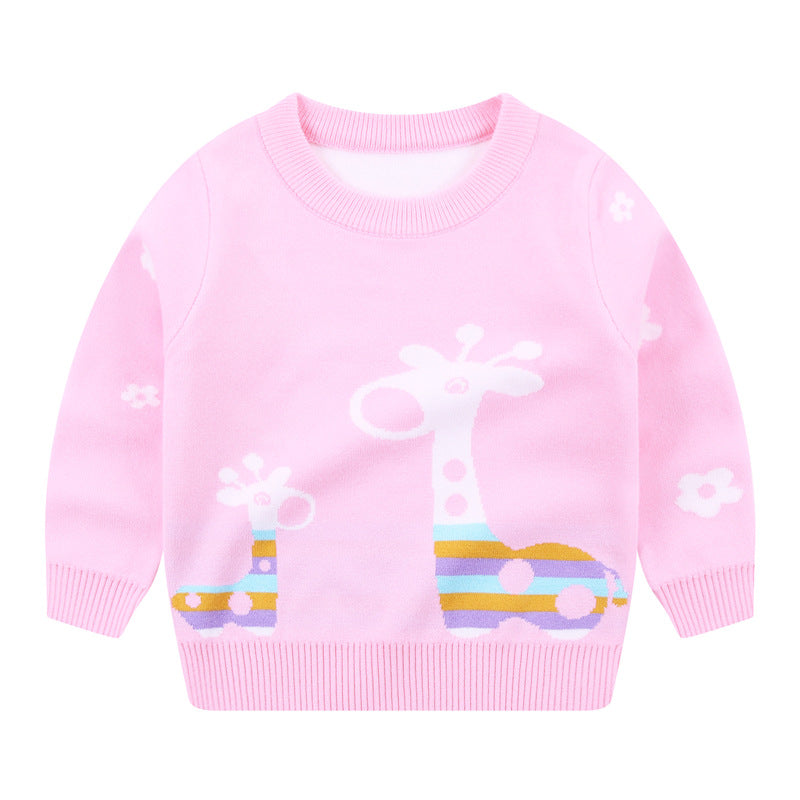 girls giraffe sweater