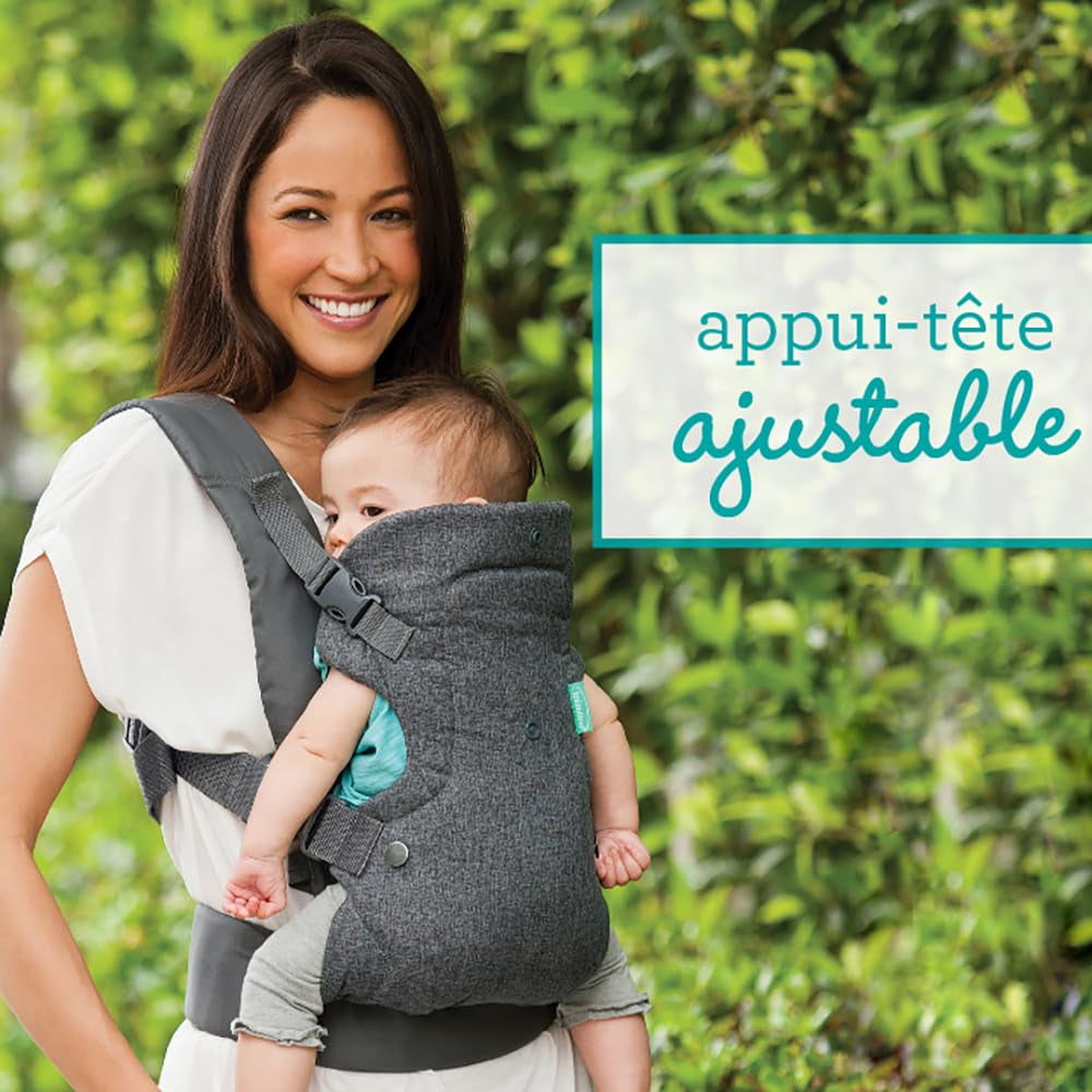 flip advanced 4-in-1 carrier - ergonomic, convertible, face-in and face-out front and back carry for newborns and older babies 8-32 lbs